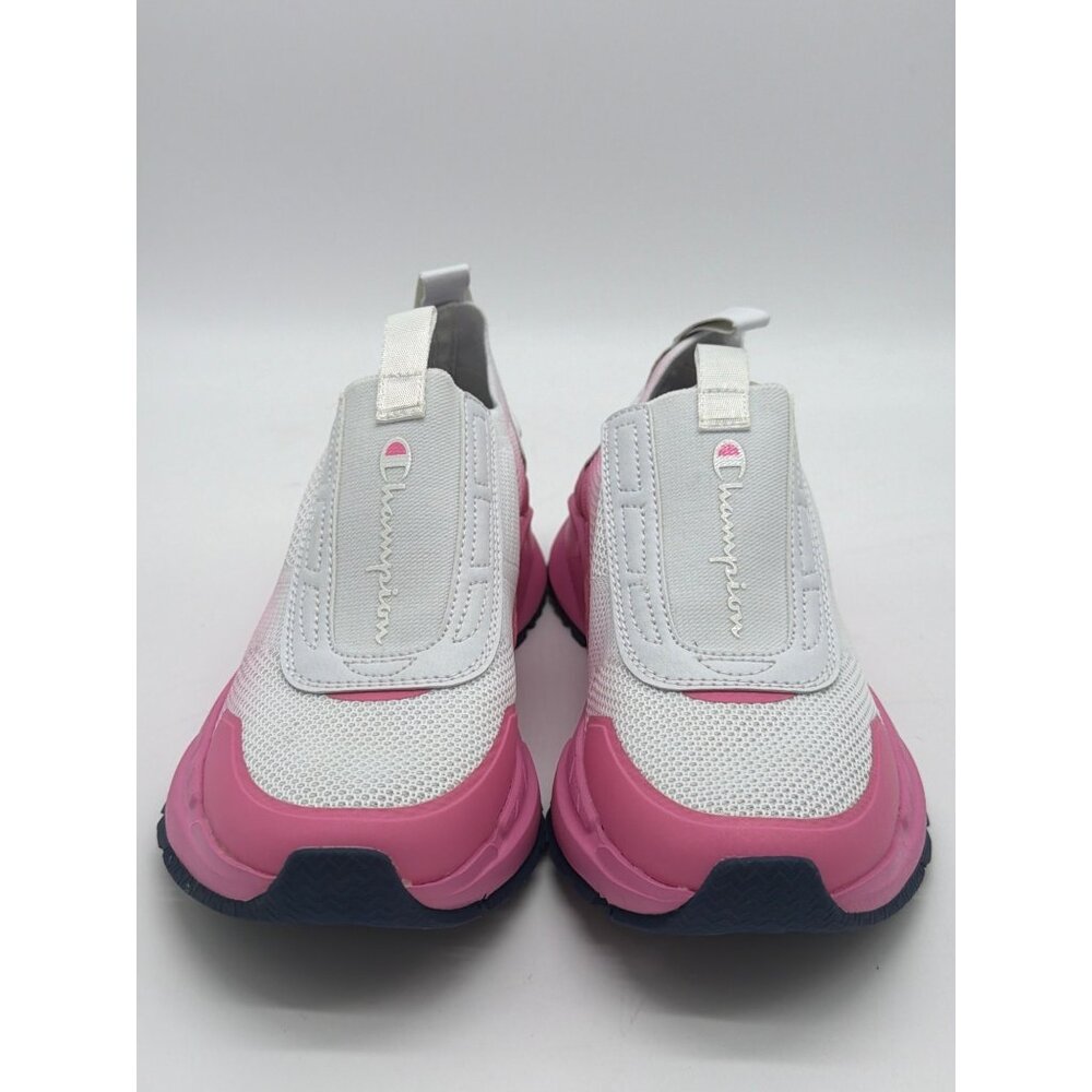 Champion Womens White & Pink Mesh Slip-On Sneakers Size 6 Lightweight Athletic S